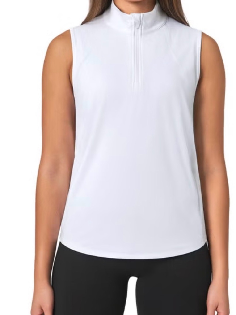 Mondetta Women's Half Zip Sleeveless Tank